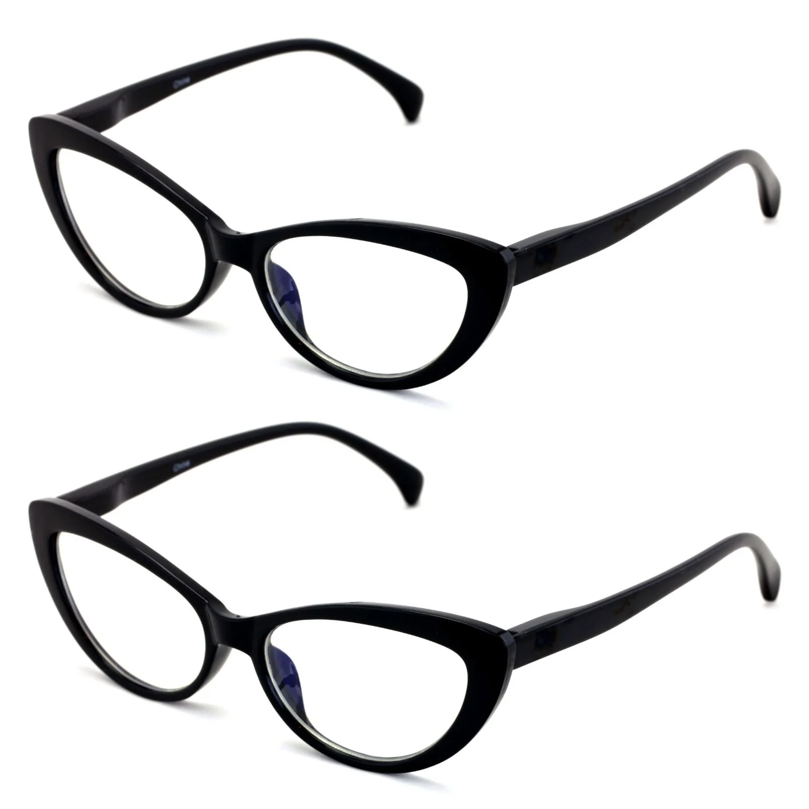 Cat Eye Anti Blue Light Glasses Women Men Brand Designer Oversized Metal Frame Optical Computer Reading Eyeglasses Spectacle 2