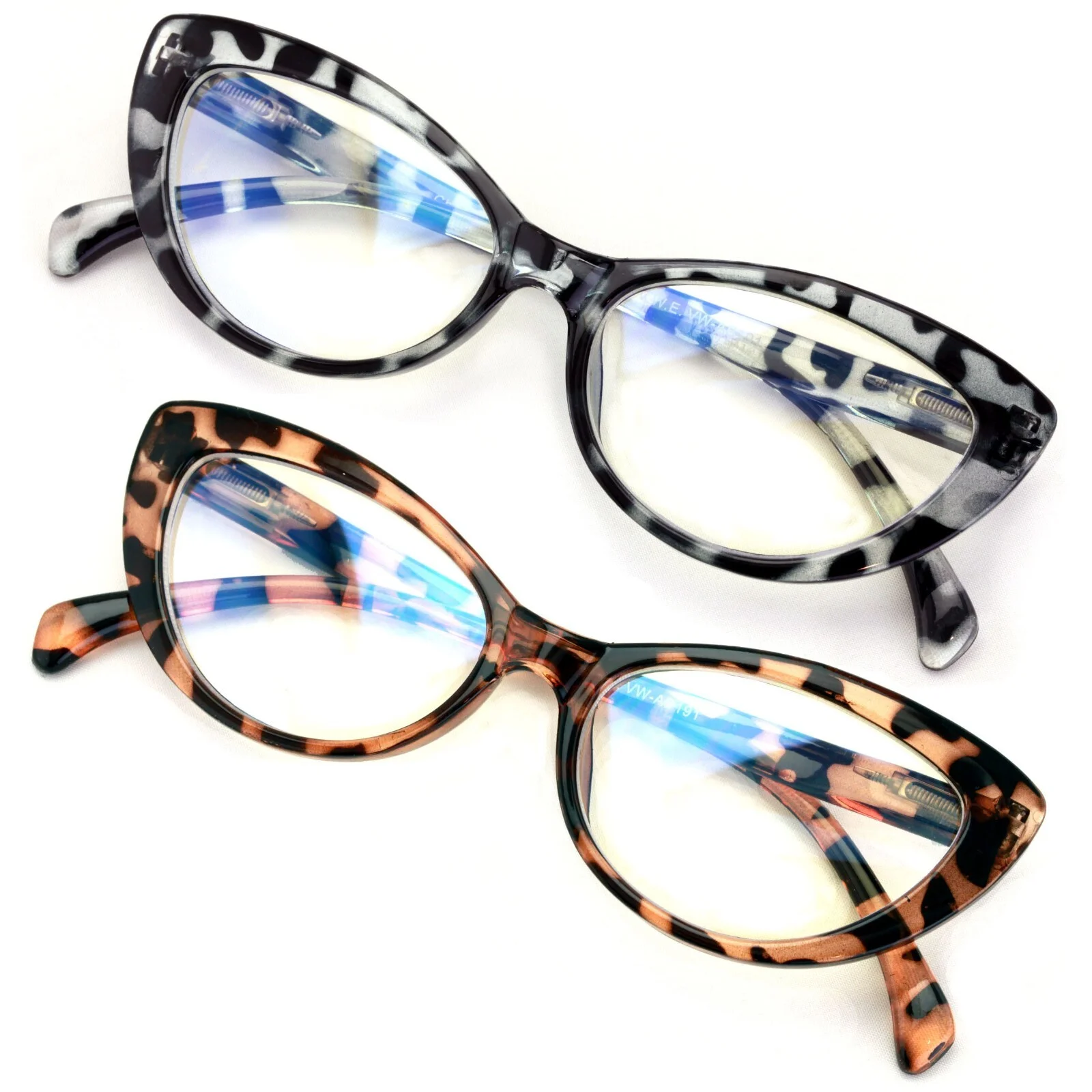 Cat Eye Anti Blue Light Glasses Women Men Brand Designer Oversized Metal Frame Optical Computer Reading Eyeglasses Spectacle 4