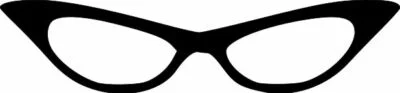 CAT EYE GLASSES Vinyl Decal Sticker - Sunglasses Eyeglasses