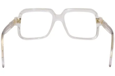 Cazal Eyeglasses Full Crystal Gold Frame Unisex Clear Lens Eyewear 4