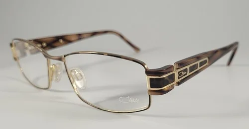 Cazal Eyeglasses NEW 4192 Color 001 Brown Gold Size 52 Women
