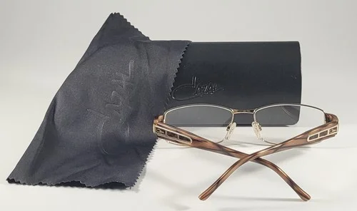 Cazal Eyeglasses NEW 4192 Color 001 Brown Gold Size 52 Women 3