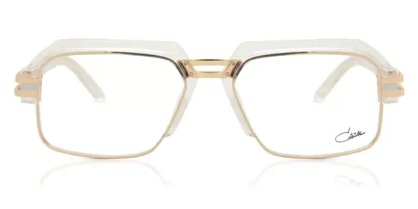 Cazal Rectangular Eyeglasses 6020-E-065 Crystal Gold Frame Classic Designer 2