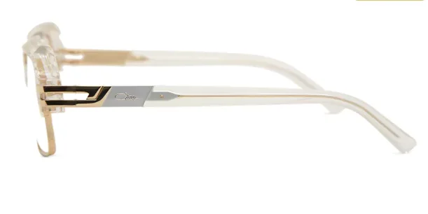 Cazal Rectangular Eyeglasses 6020-E-065 Crystal Gold Frame Classic Designer 4