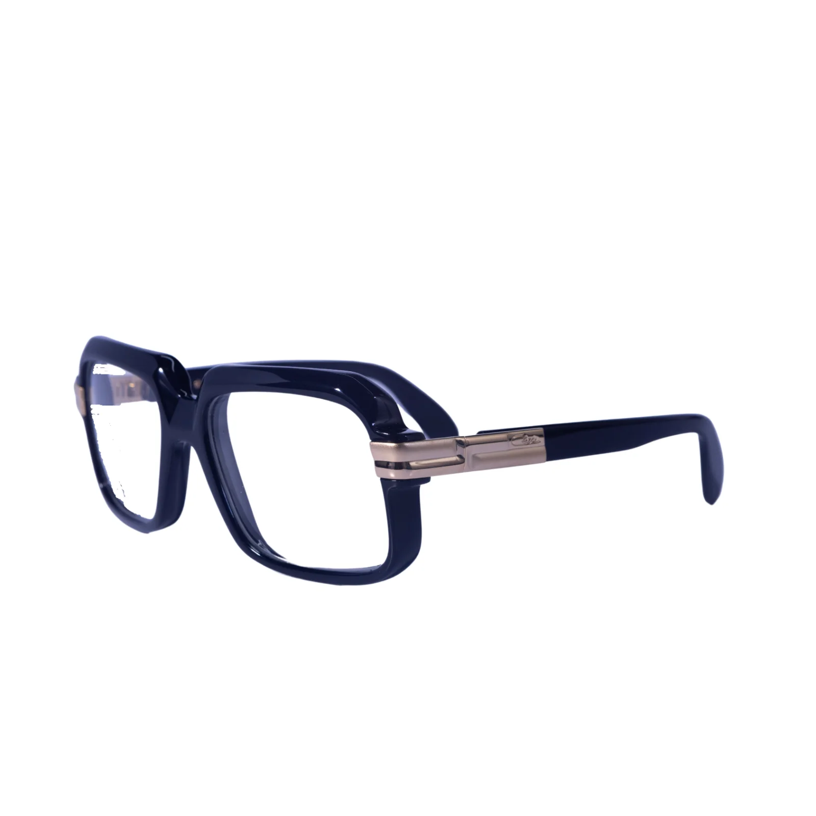 Cazal Square Eyeglasses 607-001 Black Frame Clear Lenses