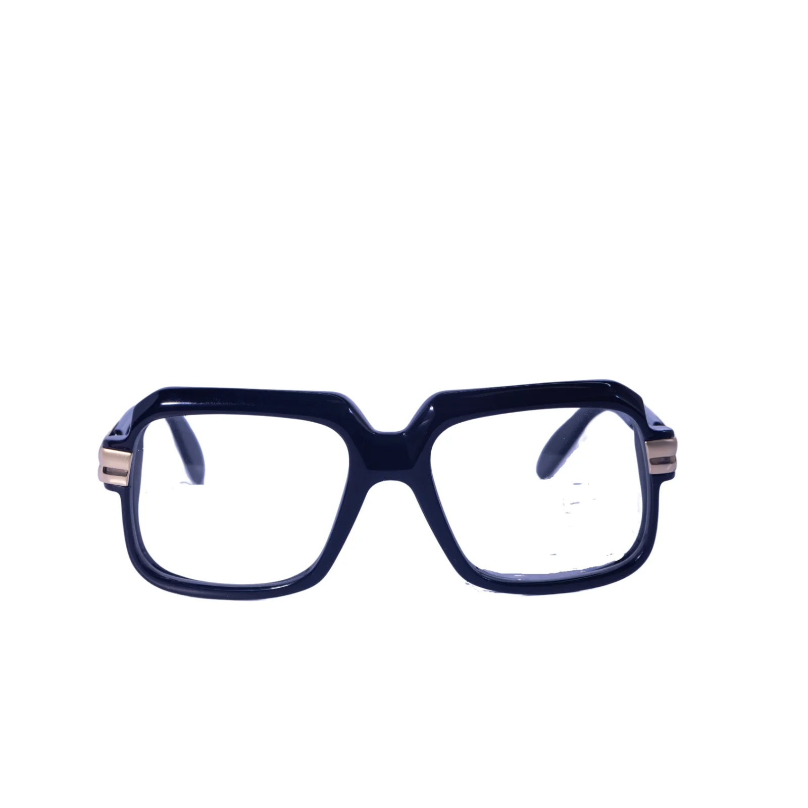 Cazal Square Eyeglasses 607-001 Black Frame Clear Lenses 2
