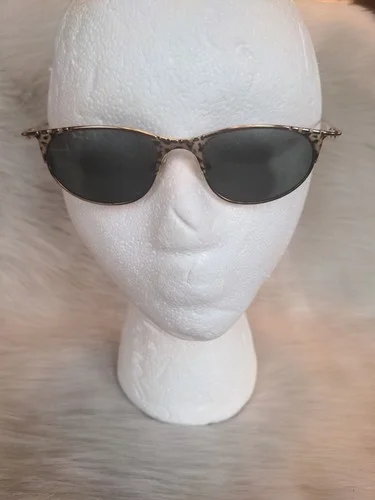 CAZAL Sunglass Frames * MOD. 108 * 1990s * Gold + Leopard Accents * Awesome! 2