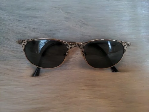 CAZAL Sunglass Frames * MOD. 108 * 1990s * Gold + Leopard Accents * Awesome! 4