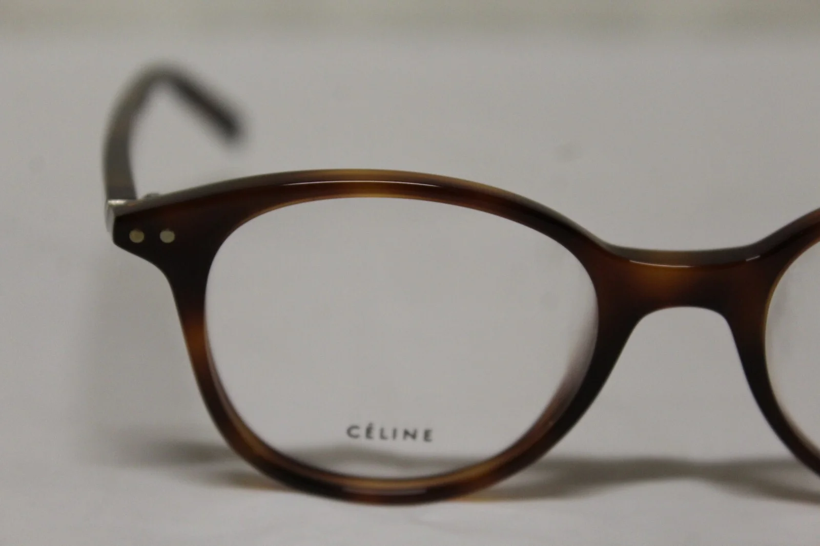 Celine CL41407 Eyeglasses Frames Brown Round Full Rim NEW F4B9 3