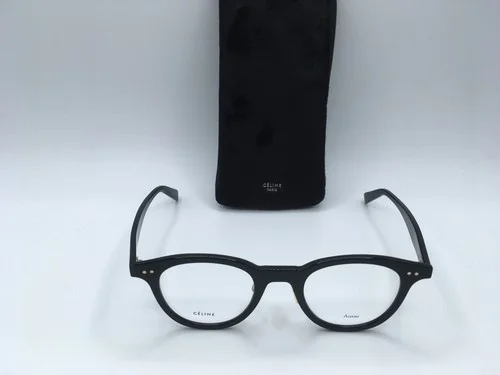 Celine CL41460 Unisex Black Frame Demo Lens Round Eyeglasses 45MM