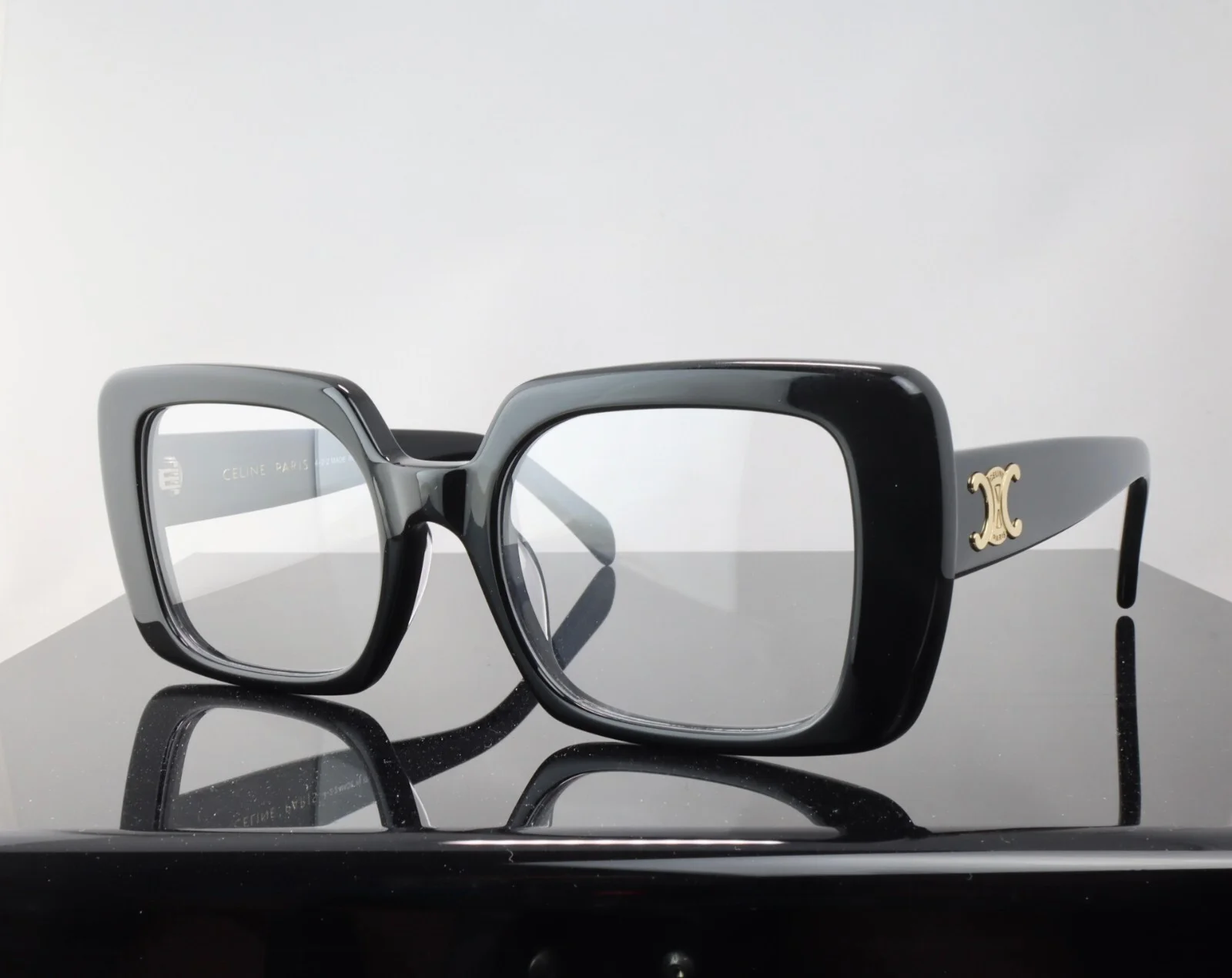 Celine CL50121F 001 Black /Demo Lens Square Oversized Eyeglasses Frame