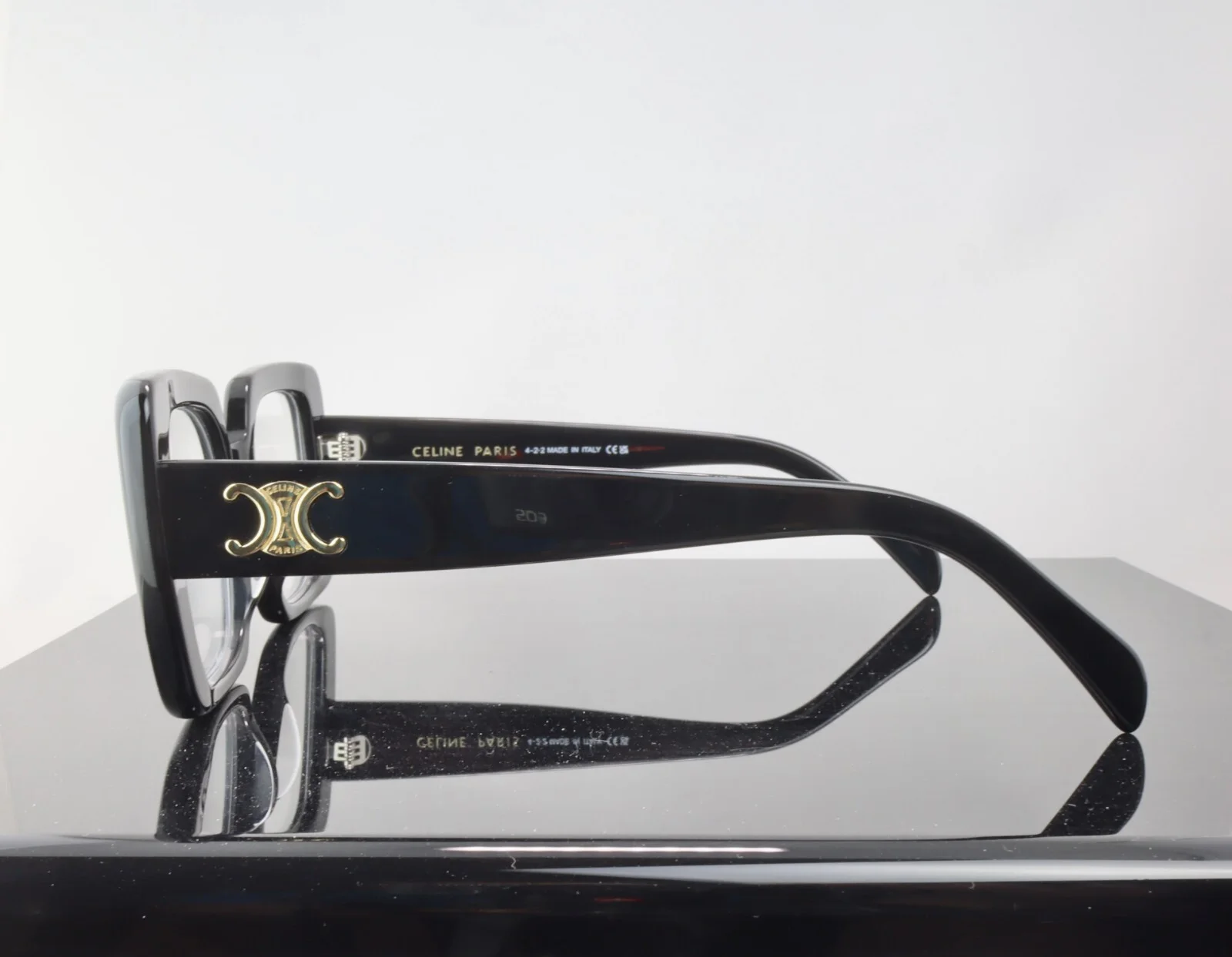 Celine CL50121F 001 Black /Demo Lens Square Oversized Eyeglasses Frame 3