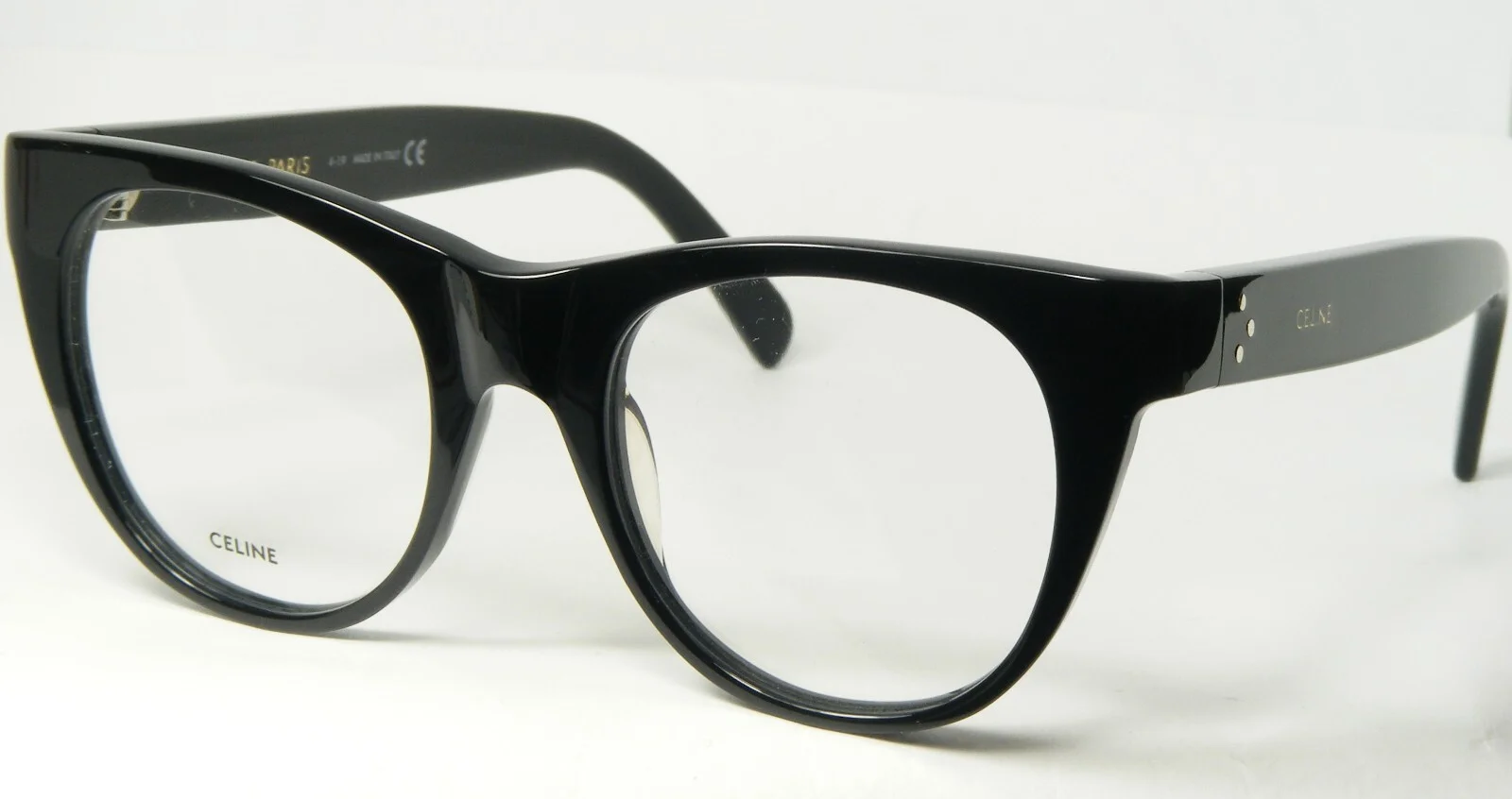 CELINE PARIS CL5019IN 001 GLOSSY BLACK EYEGLASSES GLASSES 49-19-145mm Italy 2