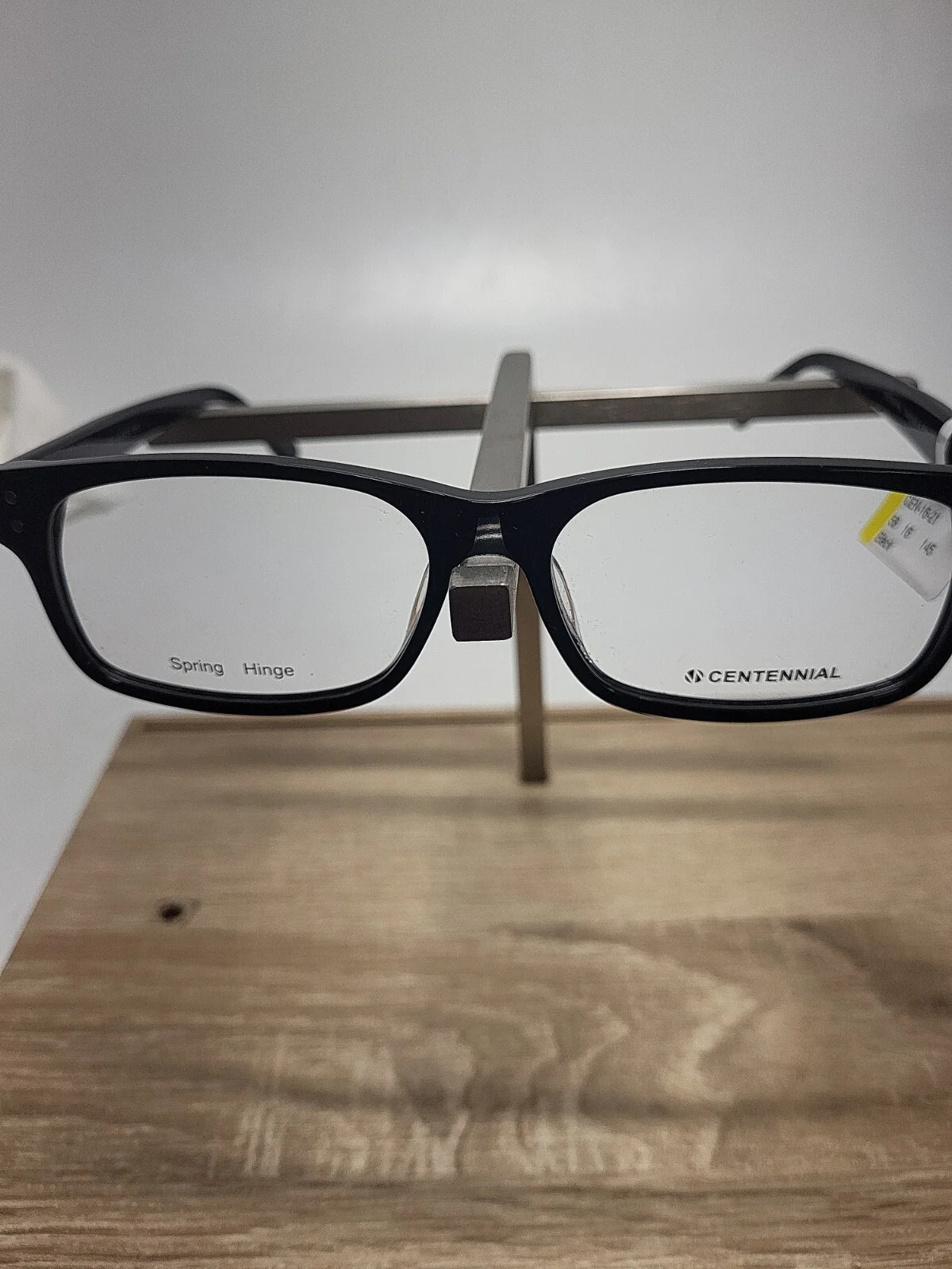 CENTENNIAL CEN-16-21 Black Rectangular Mens Full Rim Eyeglasses 58-16-145mm