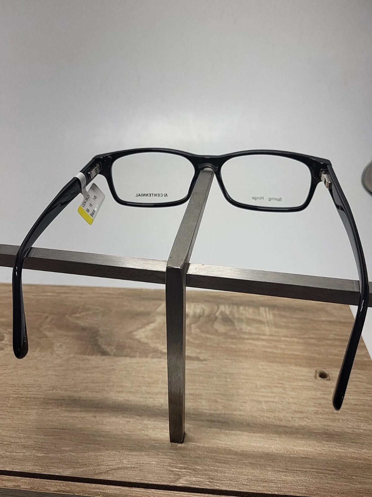 CENTENNIAL CEN-16-21 Black Rectangular Mens Full Rim Eyeglasses 58-16-145mm 2