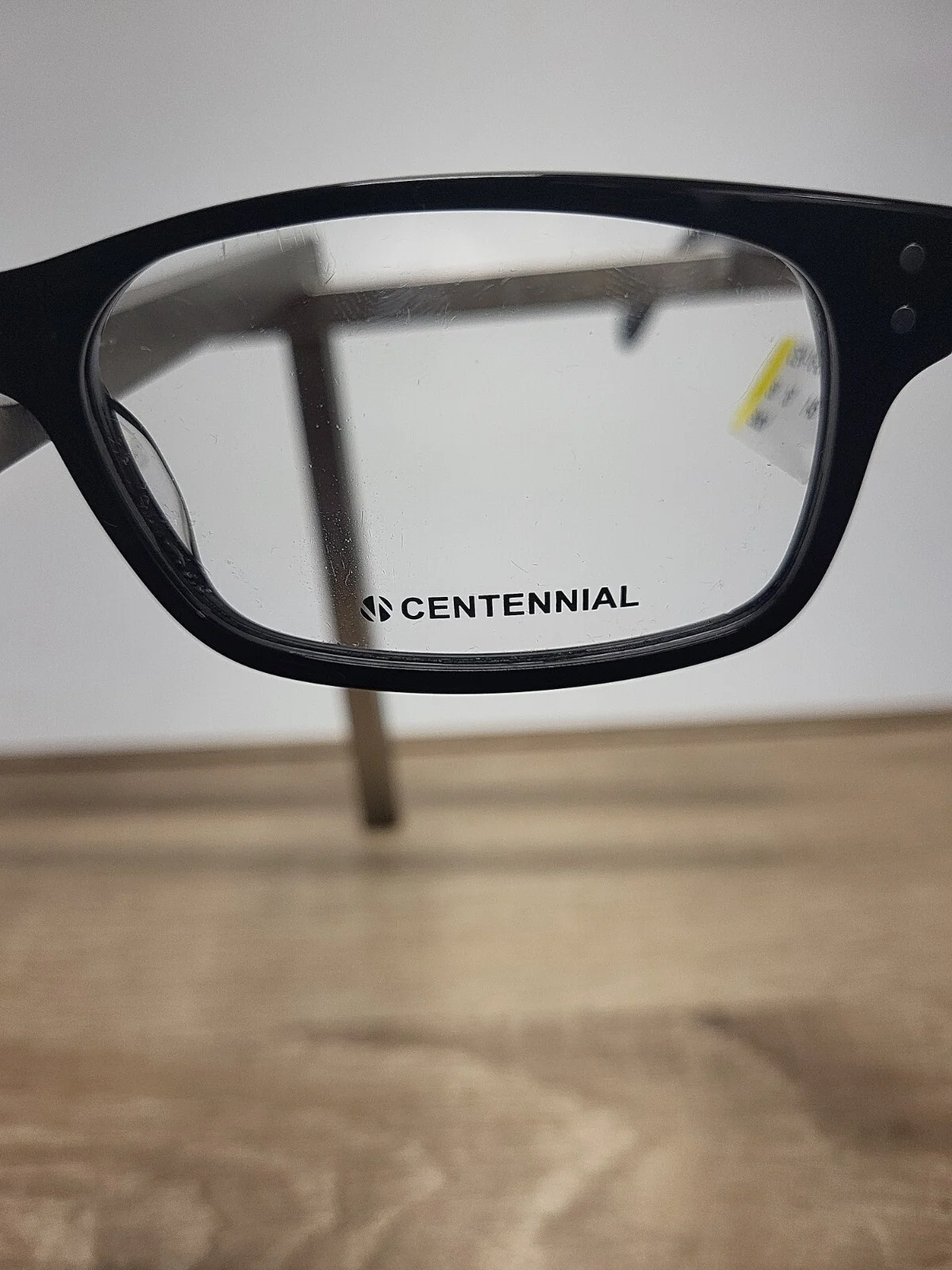 CENTENNIAL CEN-16-21 Black Rectangular Mens Full Rim Eyeglasses 58-16-145mm 3