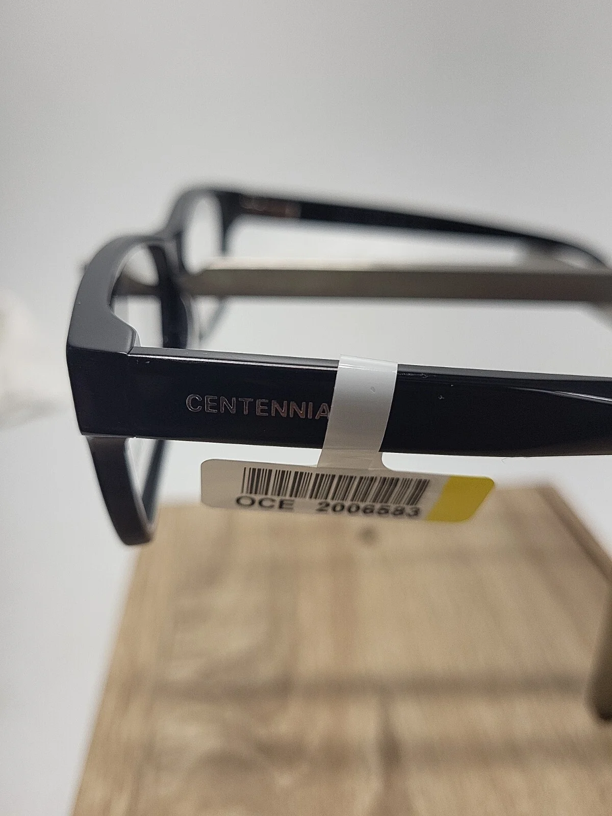 CENTENNIAL CEN-16-21 Black Rectangular Mens Full Rim Eyeglasses 58-16-145mm 4