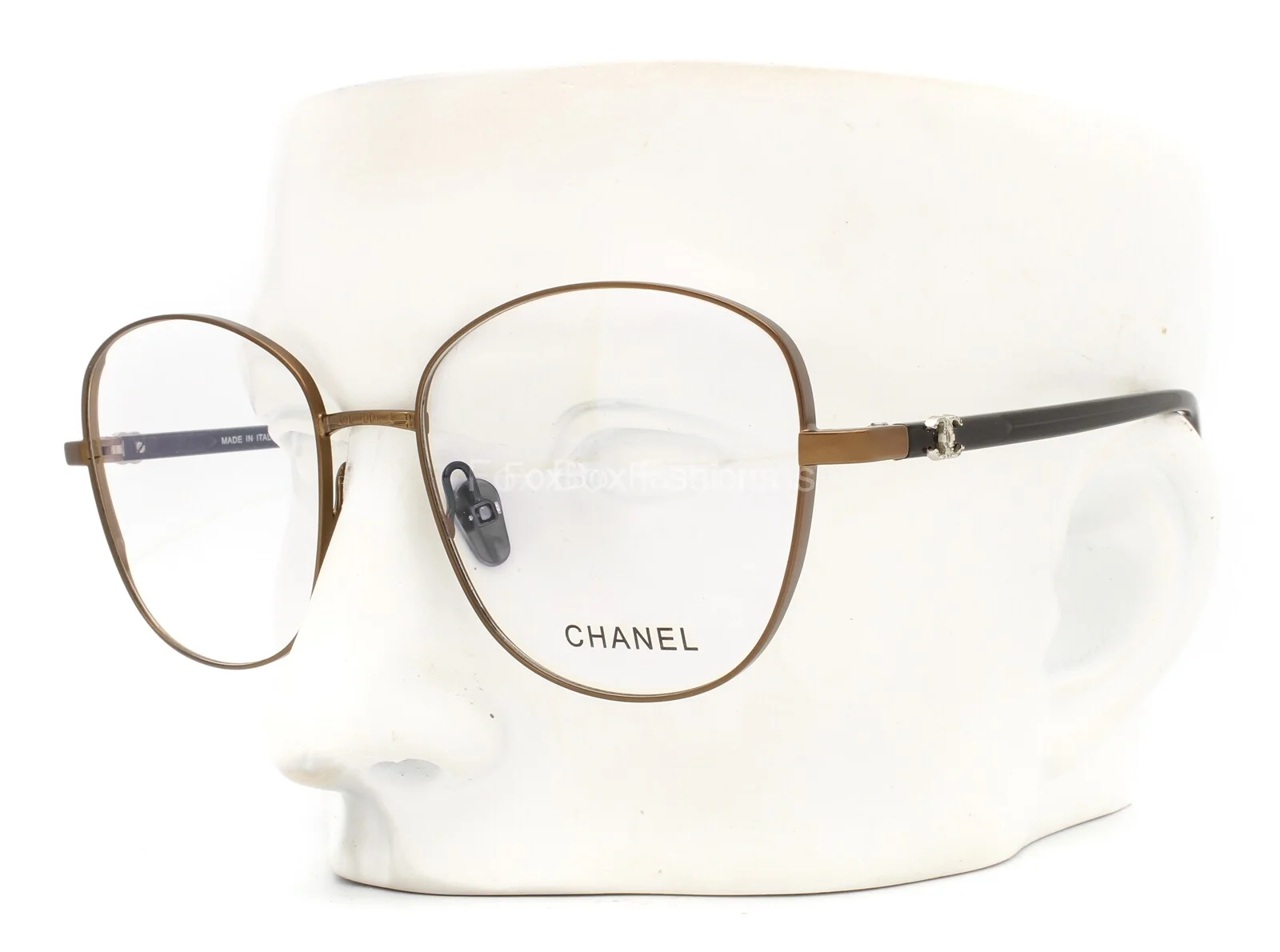 Chanel 2198 112 Pantos Eyeglasses Glasses Brown Silver CC Logo 55-18-140 (Large)