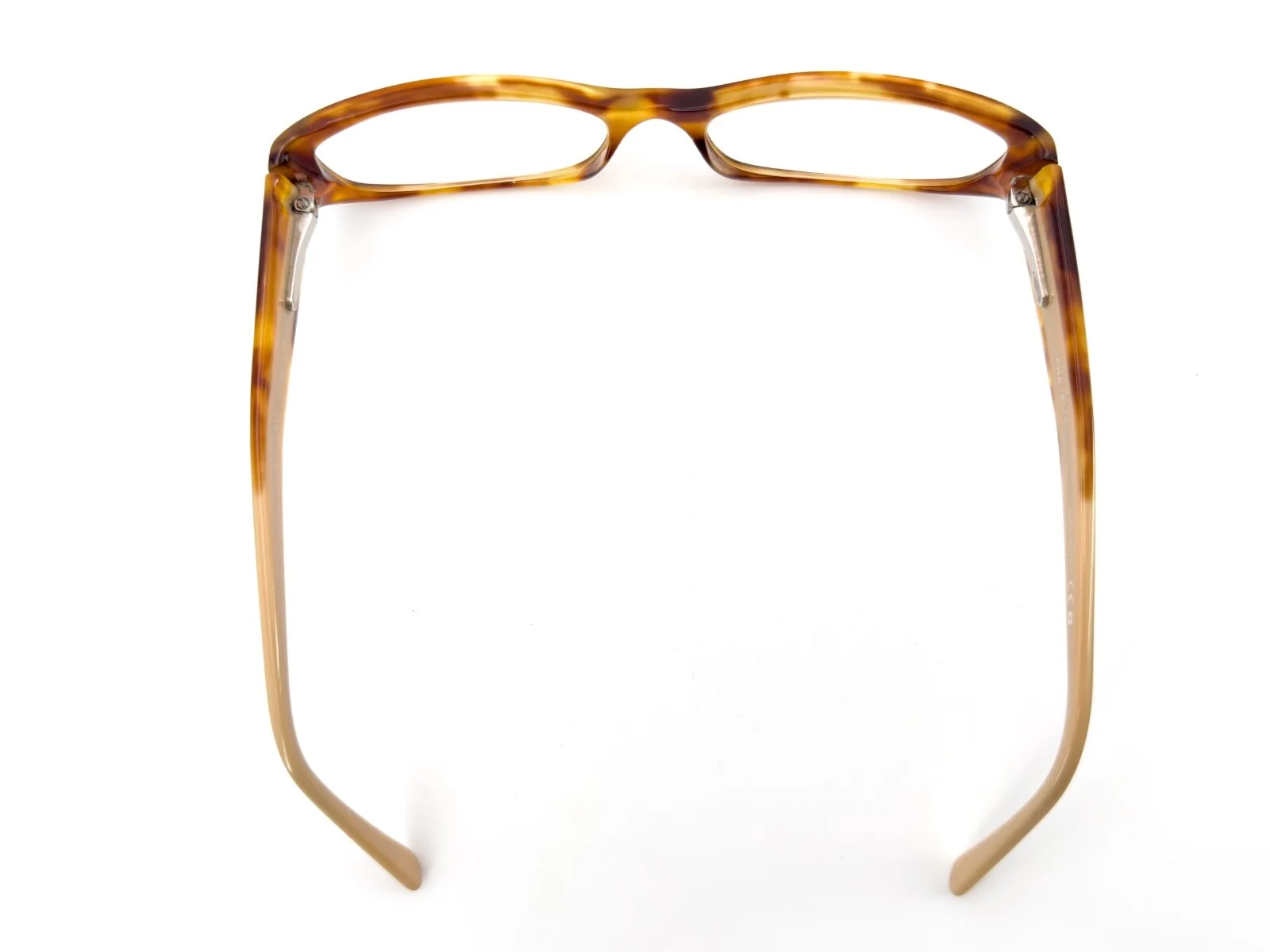 Chanel 3119-H Eyeglasses FRAMES 945 Tortoise Brown 52[]16-135 Beige Italy I544 4