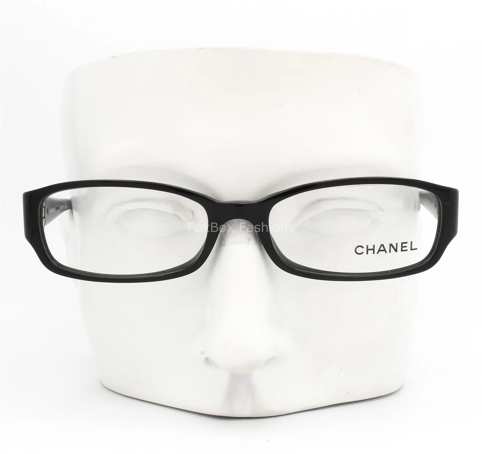 Chanel 3131 888 Eyeglasses Glasses Black w/ White Camellia Flower 51mm (Small) 3