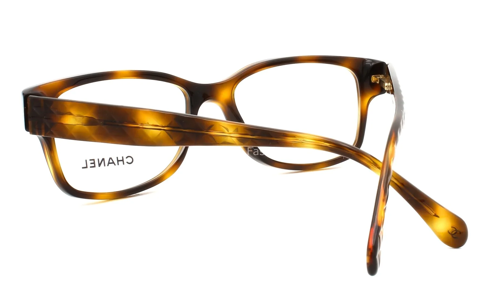 Chanel 3135 502 Eyeglasses Glasses Brown Havana w/ Gold CC Logo 52-16-135 4
