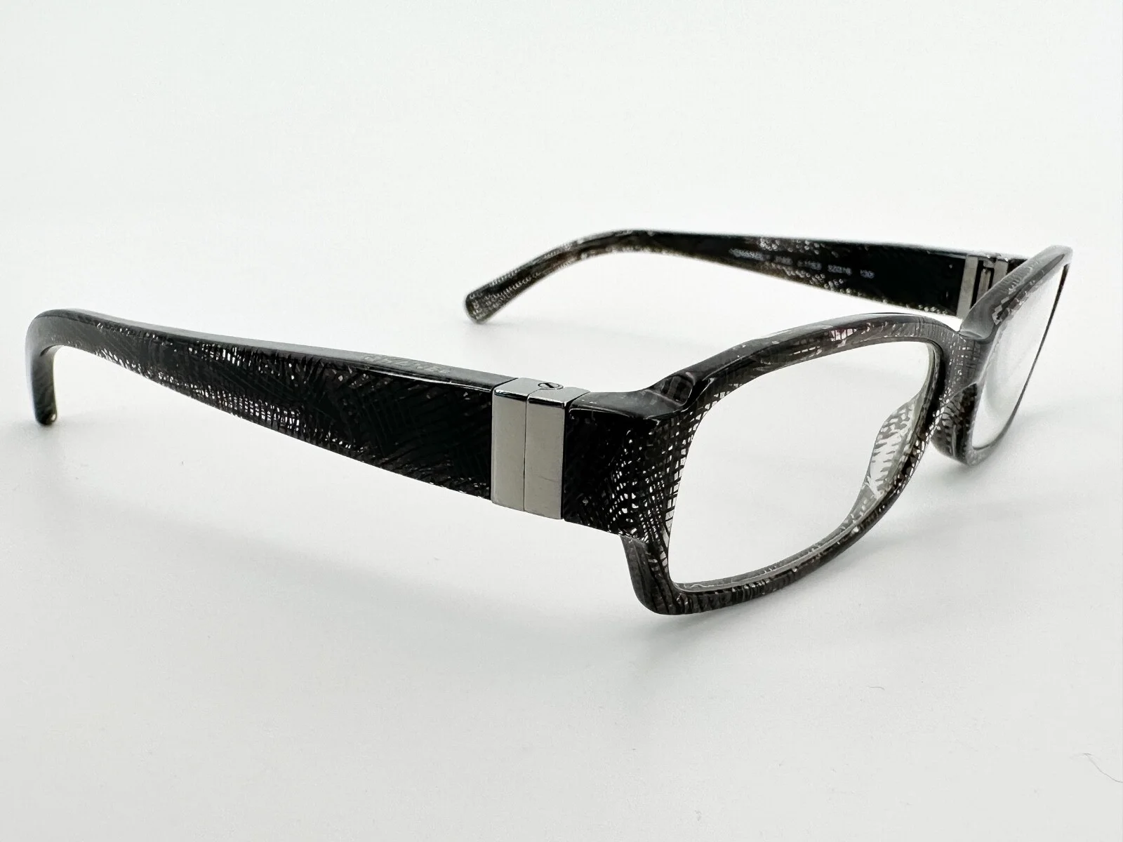 Chanel 3165 Eyeglasses FRAMES 1153 Black Lace 52[]16-130 Clear Italy I571