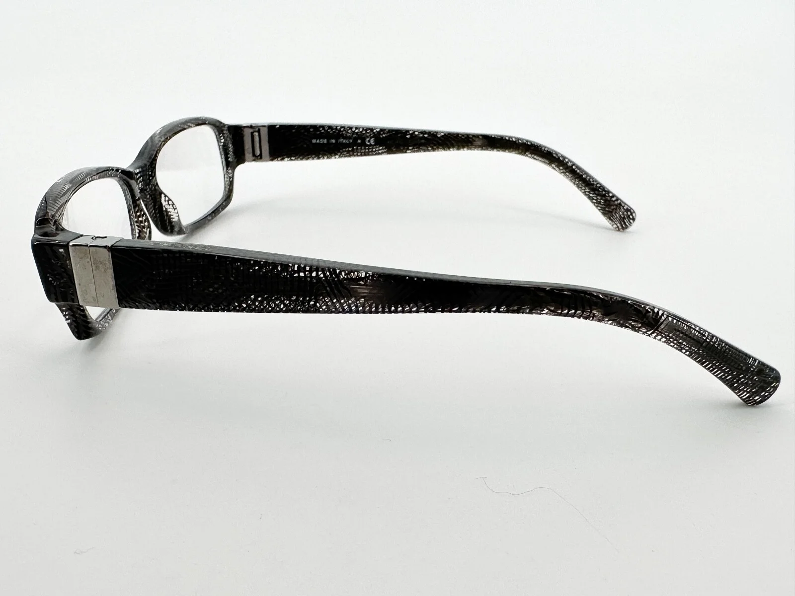 Chanel 3165 Eyeglasses FRAMES 1153 Black Lace 52[]16-130 Clear Italy I571 3