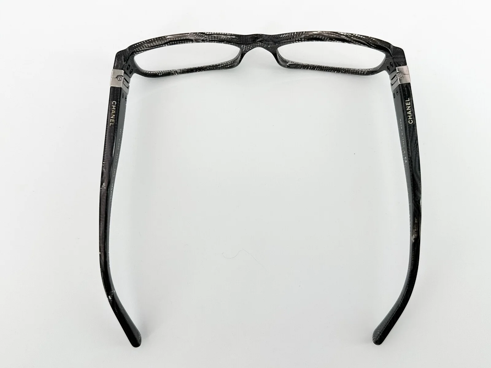Chanel 3165 Eyeglasses FRAMES 1153 Black Lace 52[]16-130 Clear Italy I571 4