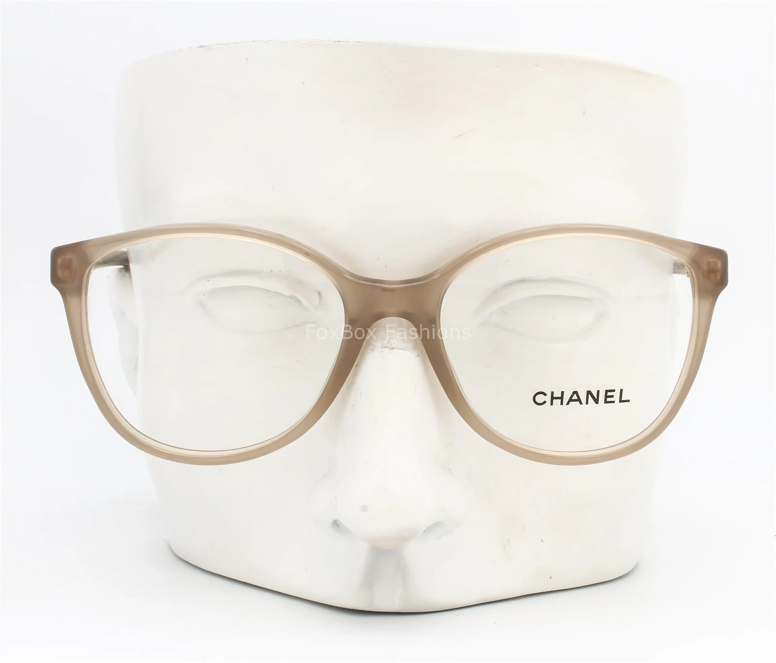 Chanel 3213 1249 Eyeglasses Glasses Transparent Taupe Brown 52-16-140 3