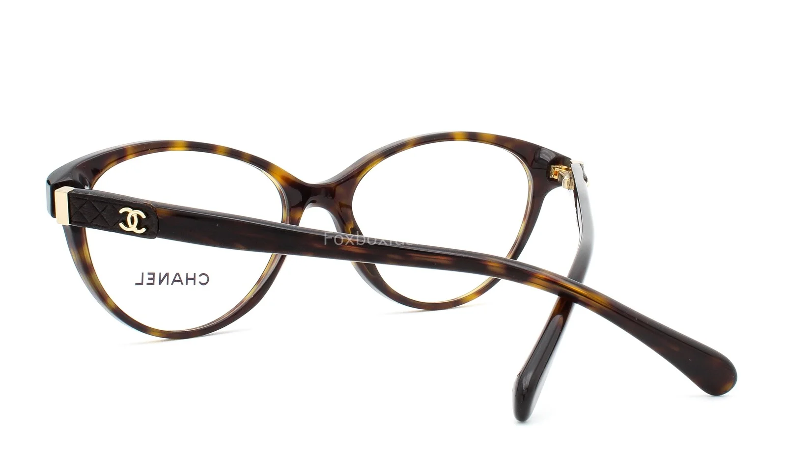 Chanel 3247Q 714 Eyeglasses Glasses Brown Tortoise Gold CC Logo 54-16-135 4