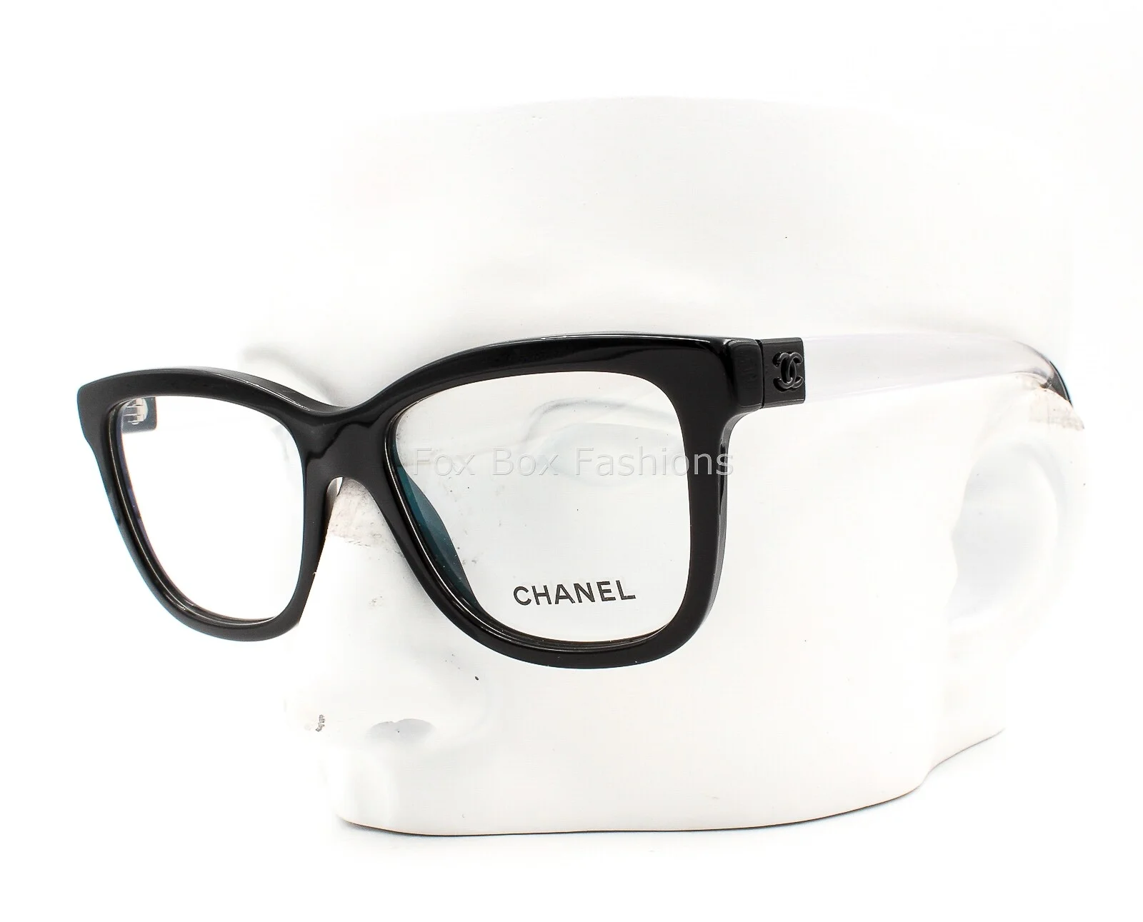 Chanel 3272 501 Eyeglasses Glasses Frames Polished Black & Clear 52-16-140