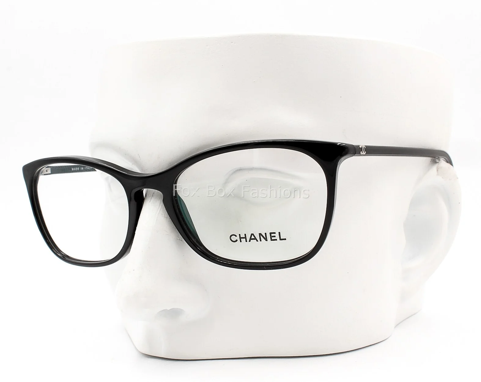 Chanel 3281A 501 Eyeglasses Glasses Black Silver CC Logo 54mm Alternative Fit