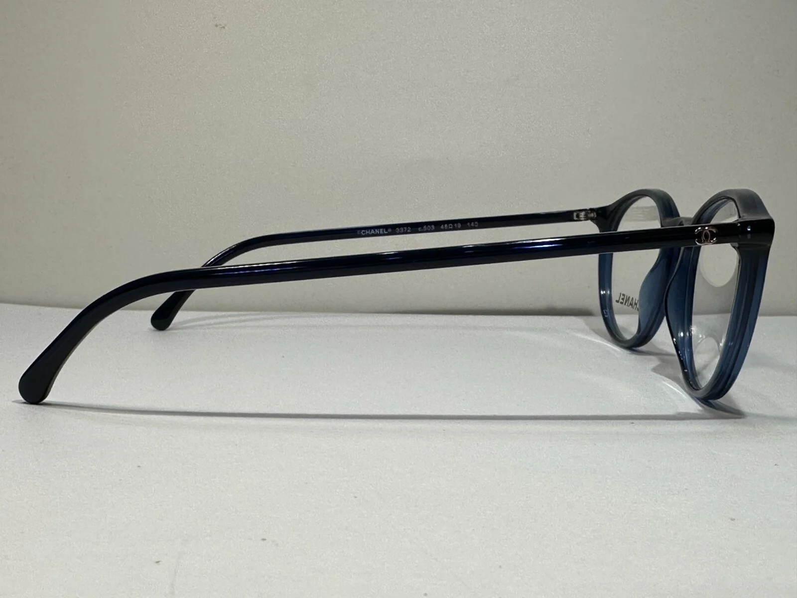 CHANEL 3372 c.503 Blue Eyeglasses Frames Size 48mm-19-140 4