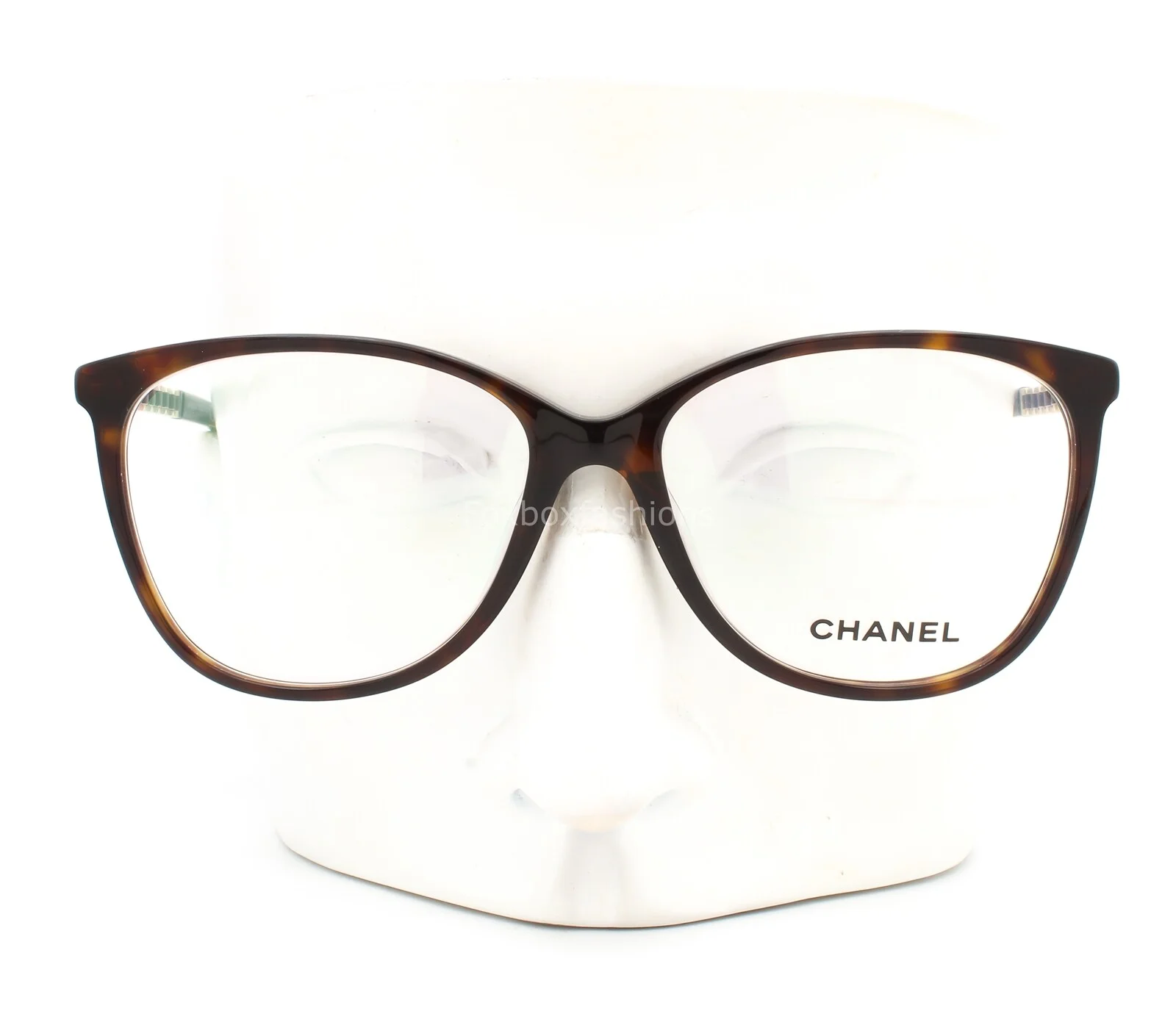 Chanel 3408QA 714 Eyeglasses Glasses Brown Tortoise Gold CC 54mm Alternative Fit 3