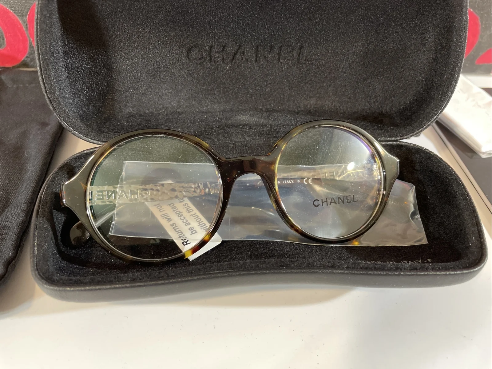 Chanel 3411 C714 Signature Tortoise Glasses Round Metal Acetate 47-20 140 Small 2