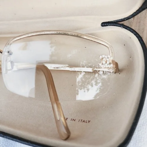 CHANEL 4093-B Gold Eyeglass Framed CC Logo Rhinestone 4