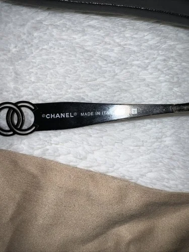 CHANEL CH 2106 334 51mm Black Gold CC Cocomark Eyeglasses Frames Italy 2