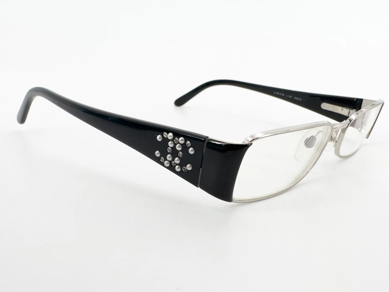 Chanel CH 2188-H-B Eyeglasses FRAMES 127 Black 50[]16-135 Pearl Cocomark I564
