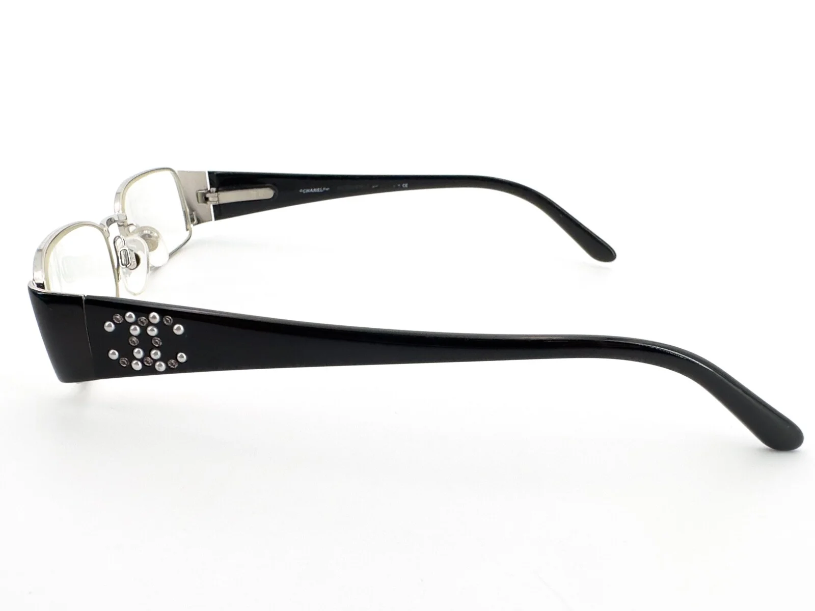Chanel CH 2188-H-B Eyeglasses FRAMES 127 Black 50[]16-135 Pearl Cocomark I564 3