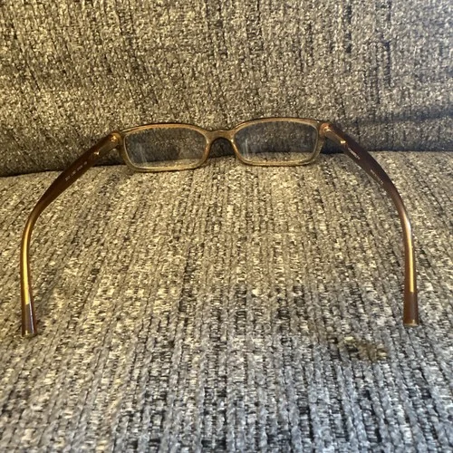 CHANEL CH 3013 582 51mm Black Amber Brown Eyeglasses Frames Only Italy 2