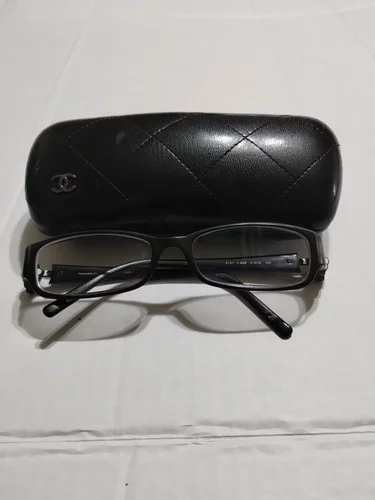 CHANEL CH 3131 888 51mm Black Camellia Eyeglasses Frames Only Italy