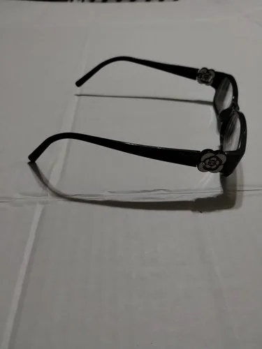 CHANEL CH 3131 888 51mm Black Camellia Eyeglasses Frames Only Italy 3