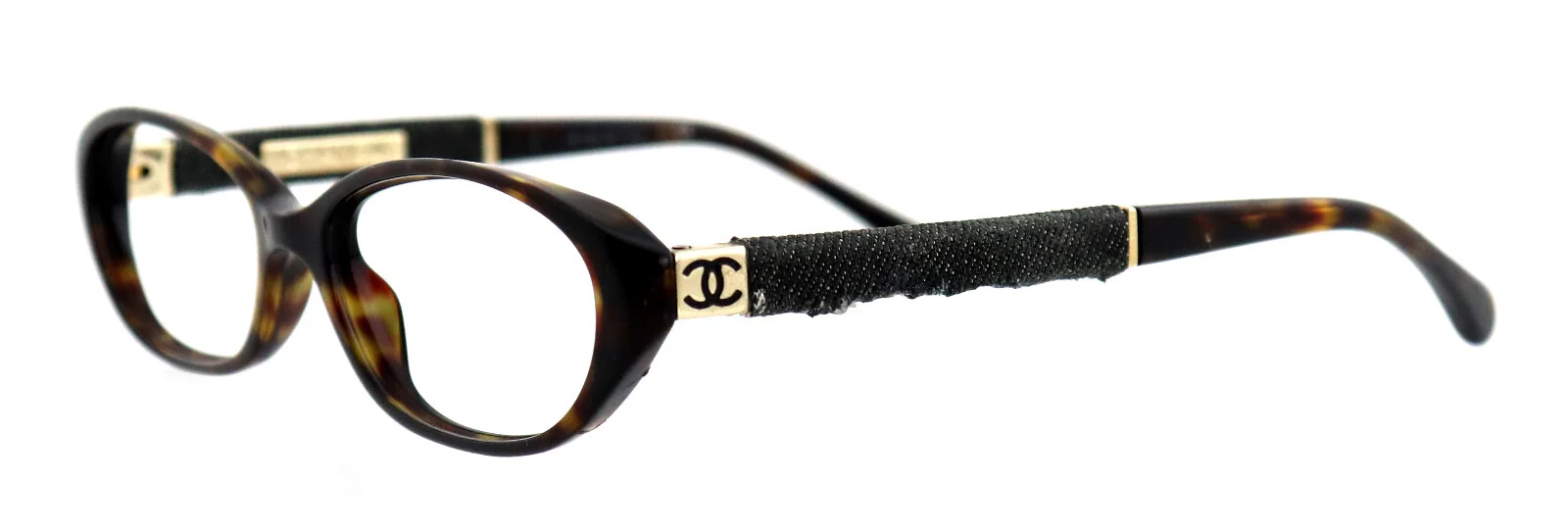 CHANEL CH 3194 714 51mm Brown Havana Denim Eyeglasses Frames Only Italy