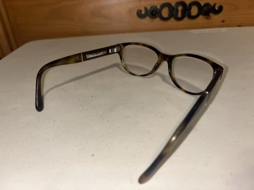 CHANEL CH 3233-Q Brown Havana Leather Eyeglasses Frames Only Italy 3