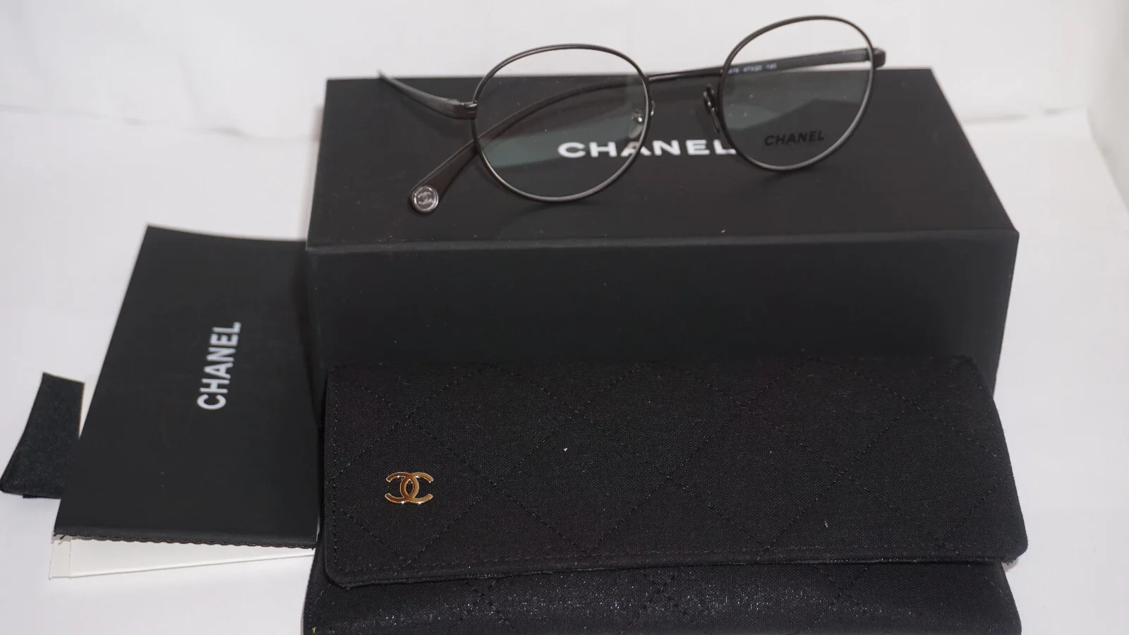 CHANEL Eyeglasses New Aviator Round Matte Brown CH2209 C.479 47 20 140