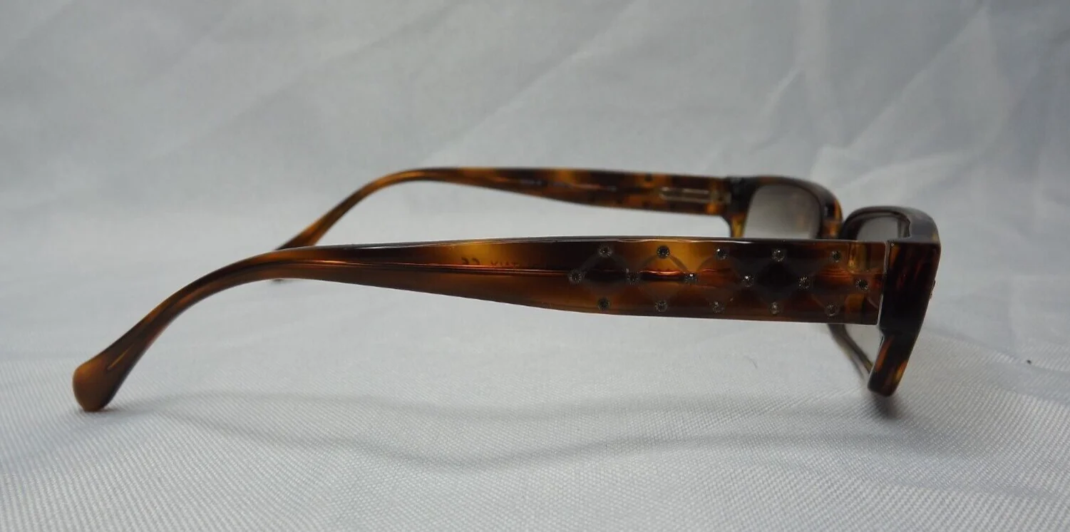 Chanel Havana Swarovski Eyeglasses Studded 5058-b Made in Italy 2