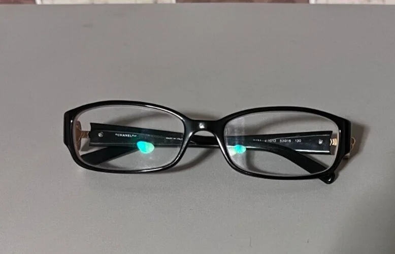 CHANEL ITALY 3131 C.1013 53-16-130 BEIGE BROWN FRAMES EYEGLASSES REPLACEMENT