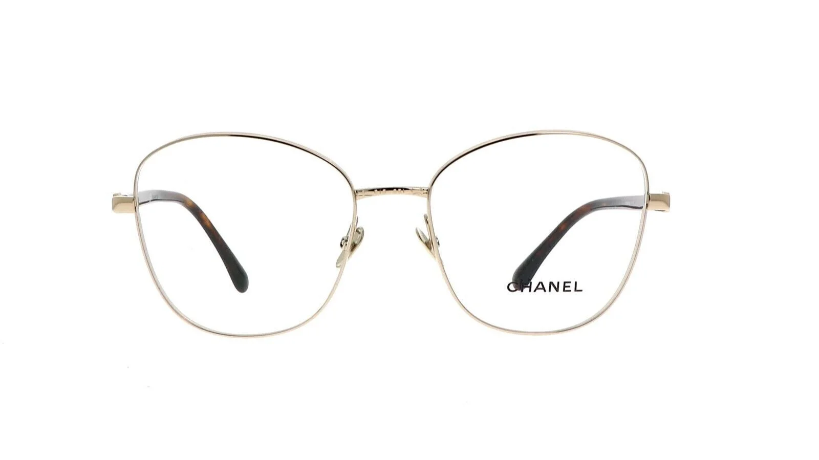 Chanel Optical CH2198 395 Pale Gold & Tortoise Frame Pantos Eyeglasses 2