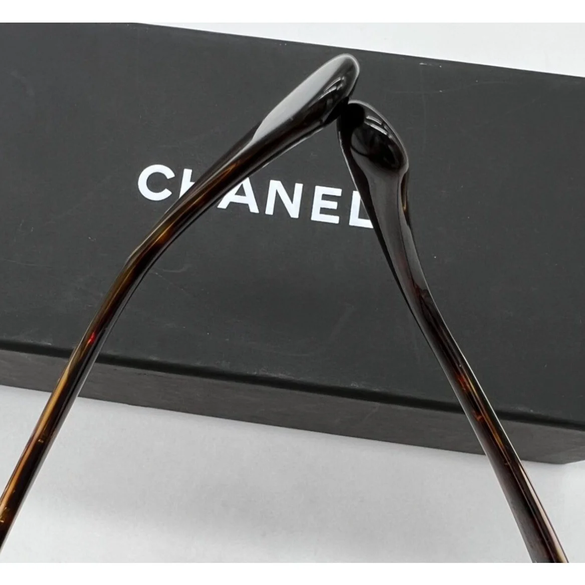 Chanel Rectangle Eyeglasses Dark Tortoise .3406 C714 4
