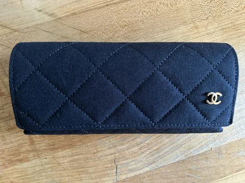 Chanel Sunglasses Eyeglasses Black Set Quilted Case Cloth Box booklet 4